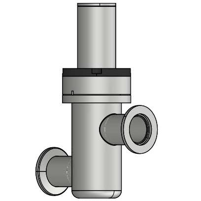 真空KF法蘭氣動(dòng)直線型角閥