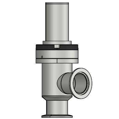 真空KF法蘭氣動d0°角閥